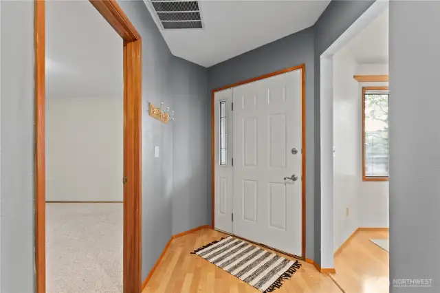 Quality laminate floor in kitchen and entry