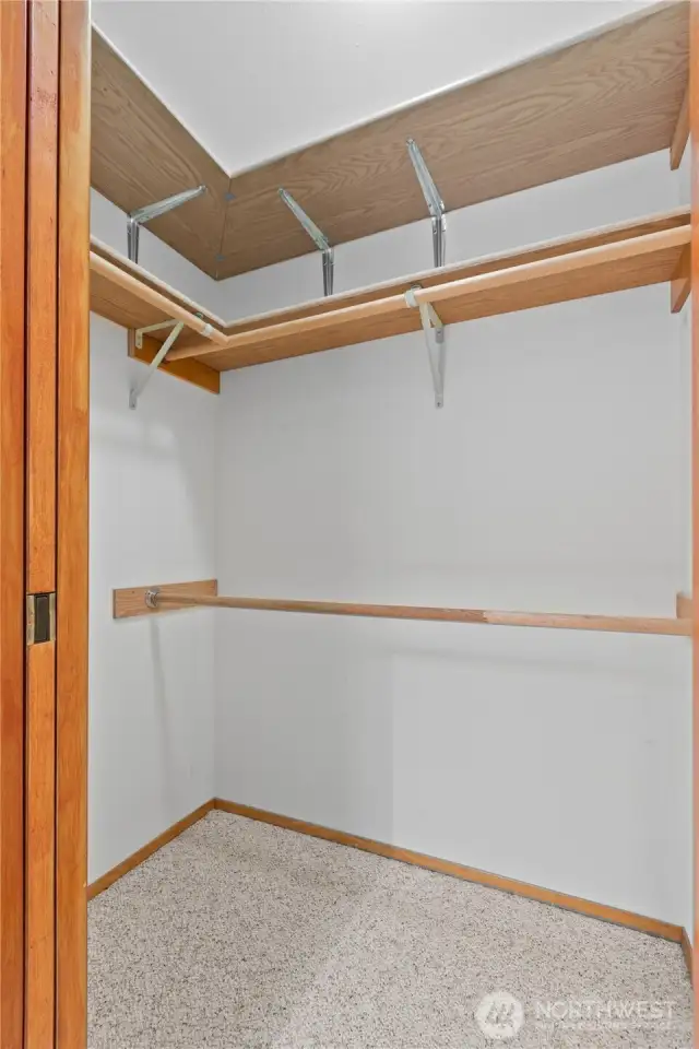 Primary walk-in closet