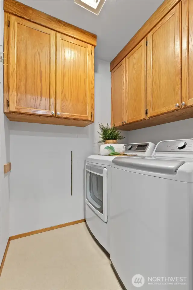Dedicated laundry space