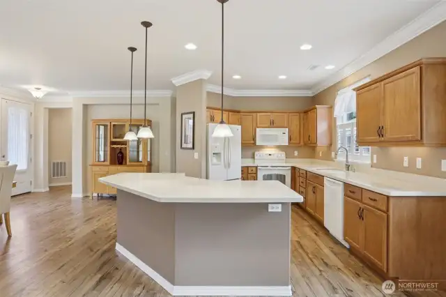 Crown molding throughout the entire home!