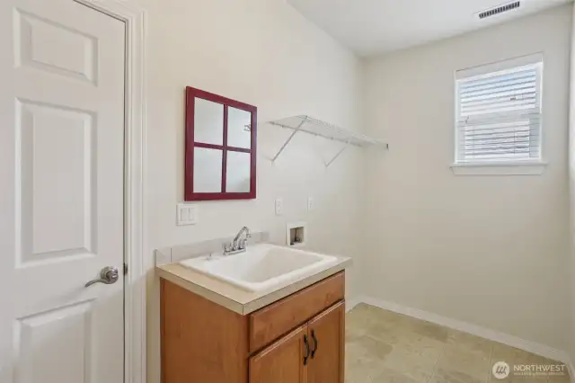 Sink in the laundry room off of the garage is essential. A lot of the homes in jubilee dont have the sink in the laundry room