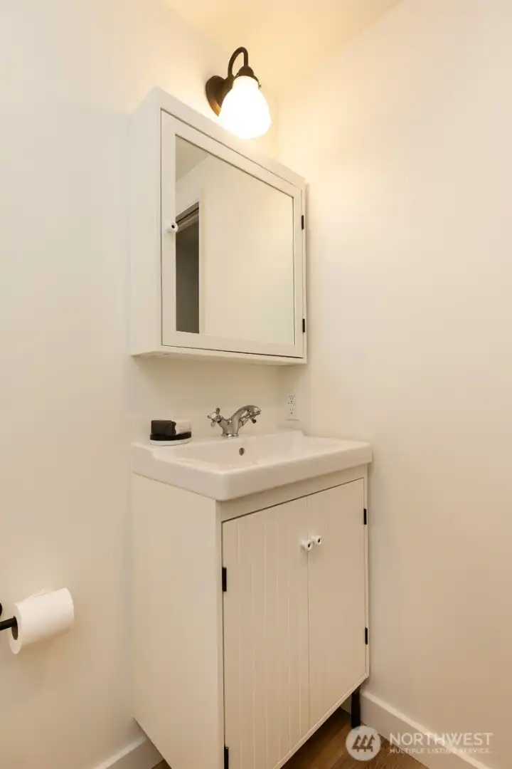 Downstairs bathroom.