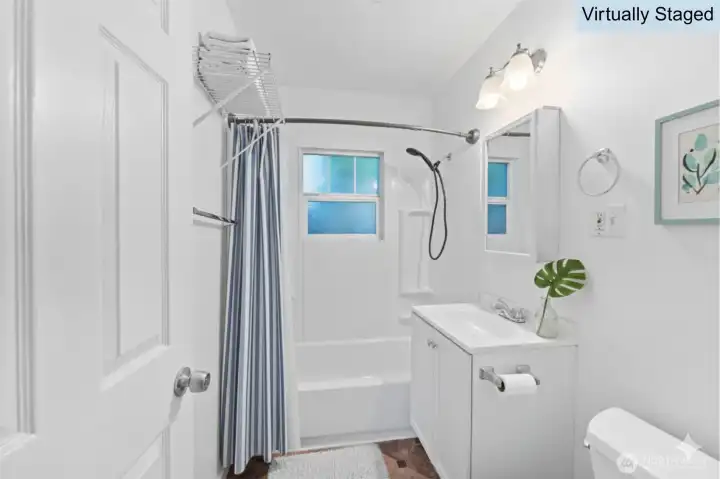 Virtually Staged Bathroom