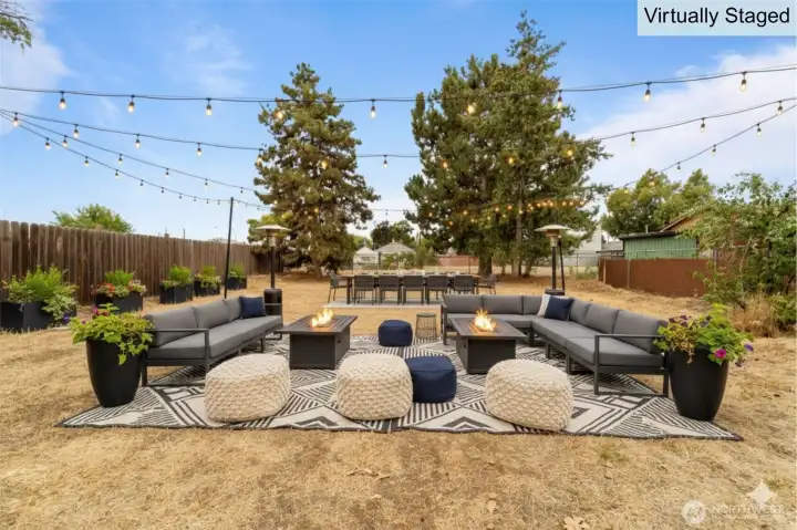 Virtually Staged Back Yard