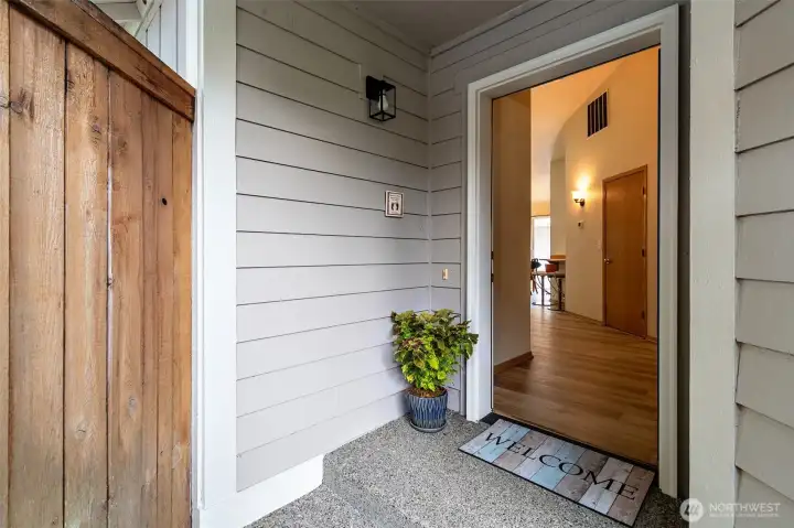 Covered front entry