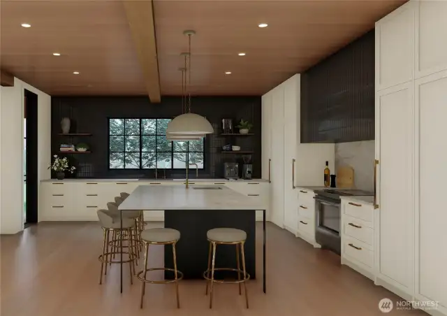 Luxury kitchen with Wolf and SubZero appliances