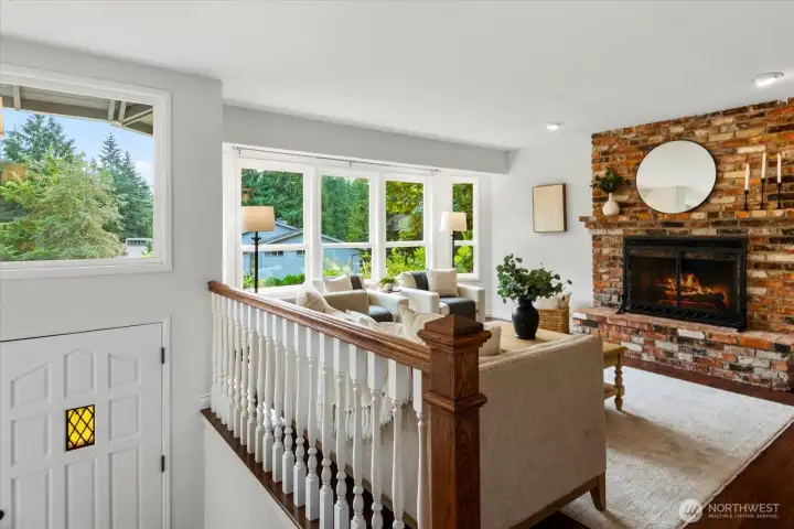 Ample natural light in the upper level