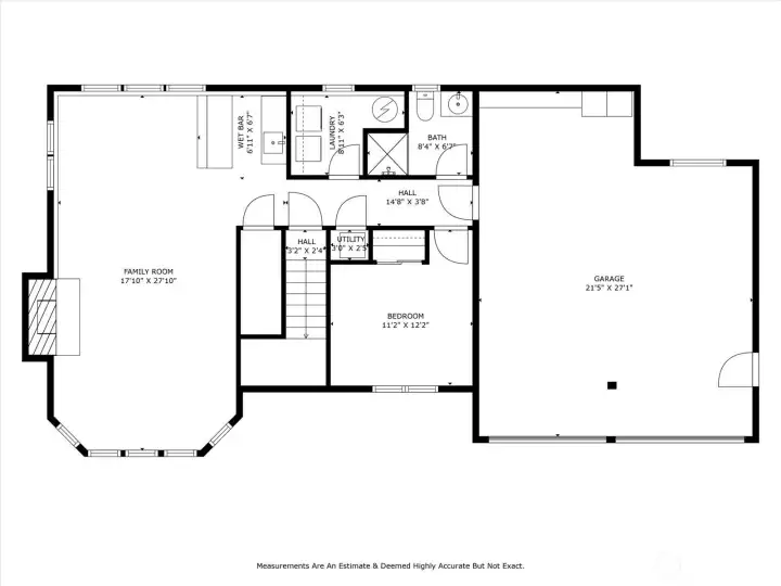 Lower level floor plan