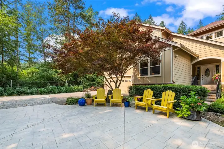 This home offers numerous spots to sit and enjoy the serenity