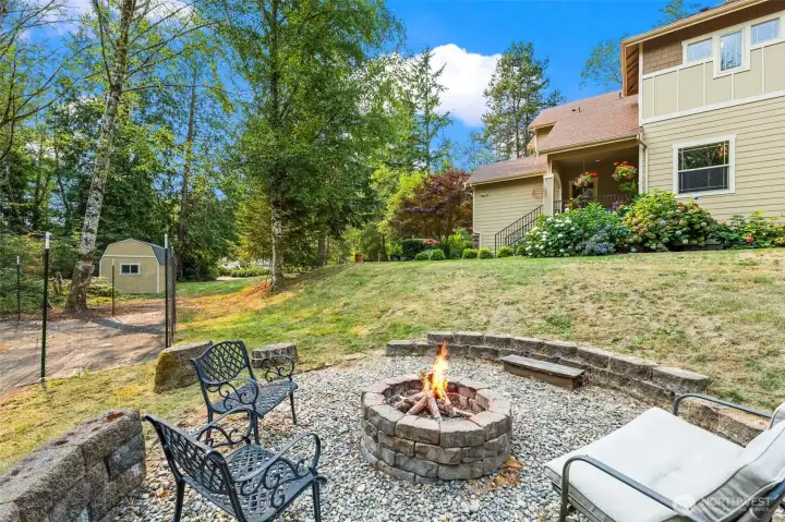 Large fenced garden space offers many options