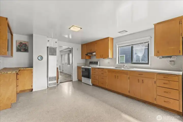 Kitchen leading to Living Room