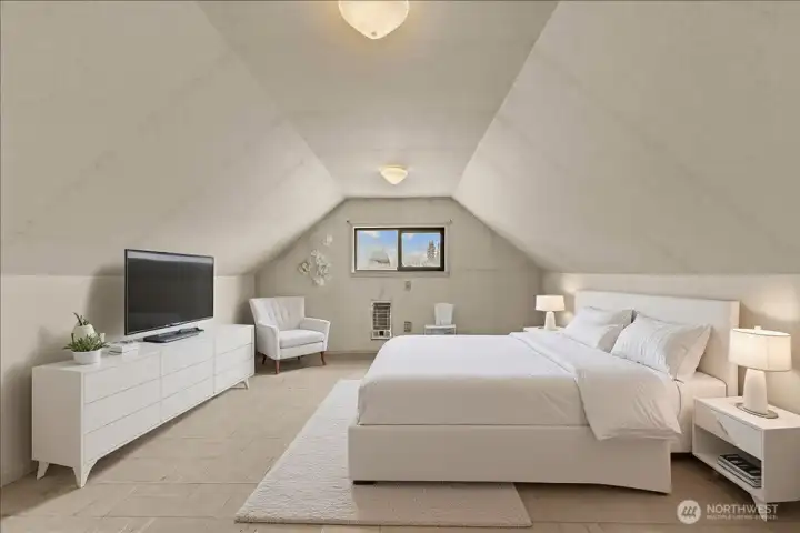 Virtually staged bdr upstairs