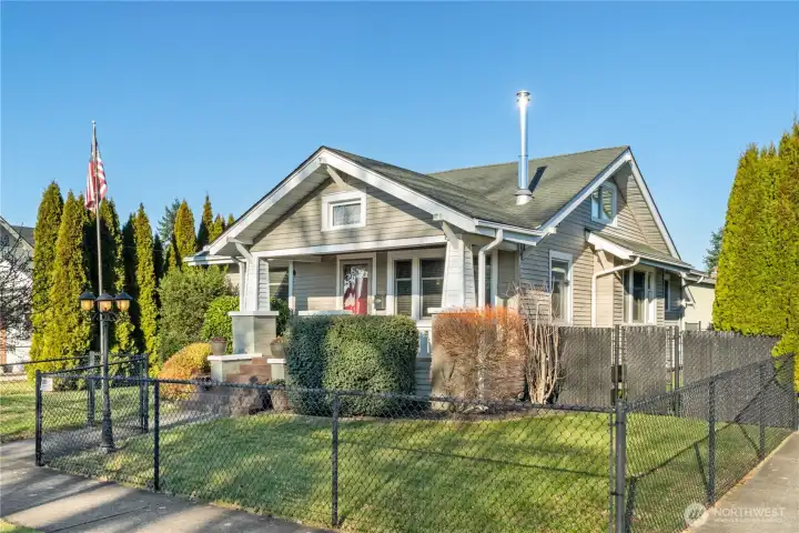 Enumclaw Craftsman home built in 1920 blends its original charm with modern updates.