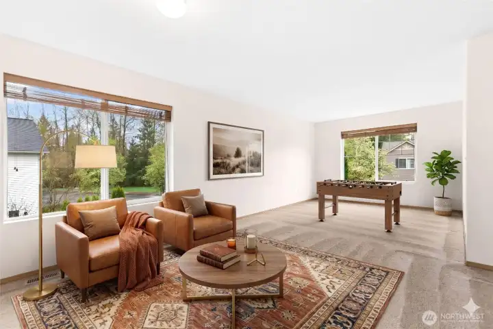 bonus flex room upstairs for endless possible uses.  Virtually Staged