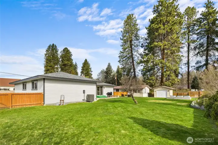Another view of the large back yard.