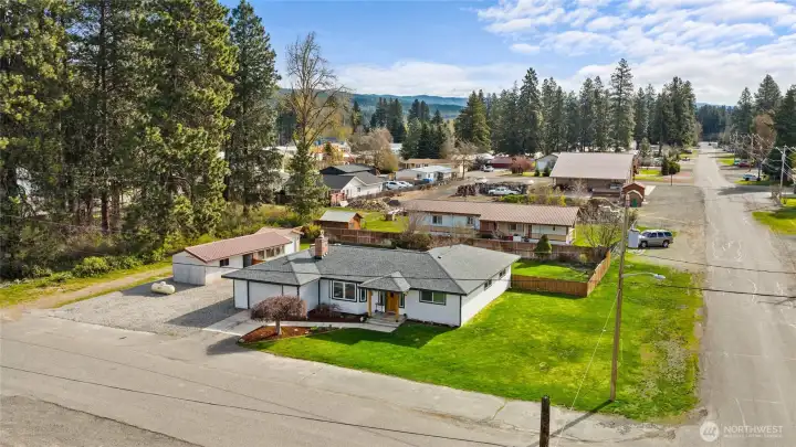 Nice aerial view of this great home.