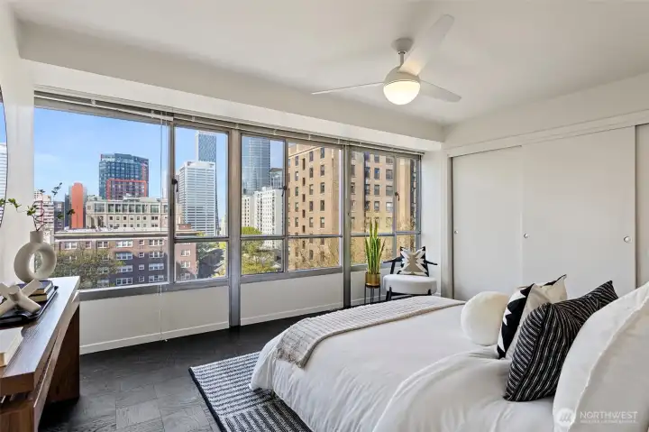 What a view from the primary bedroom!