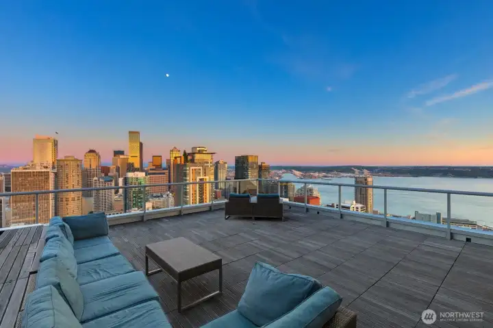 Southwest facing views put the city and sound on full display!