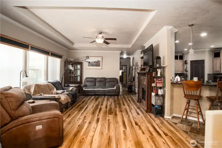 Living Room - 9 ft ceilings