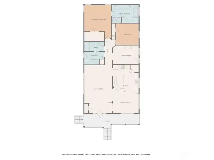 Floorplan by Cubicasa not to be used as accurate depiction of layout or square footage.  Minor differences expected.