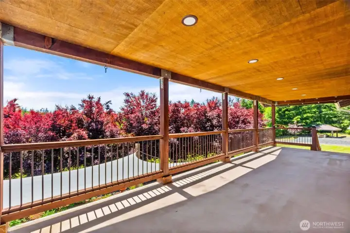 Covered Upper deck accessed from Primary bedroom