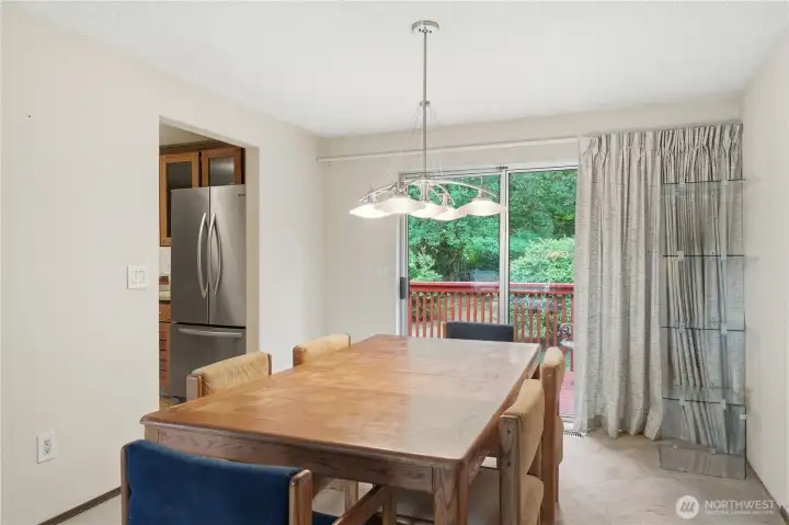 There is room for a buffet and Grandma's hutch!