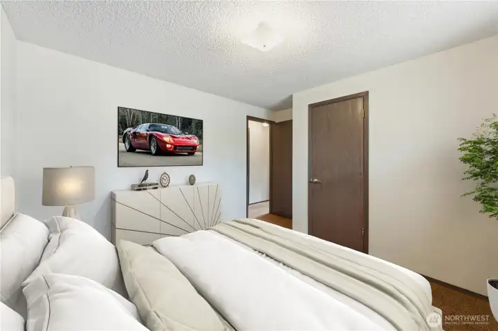 Another angle of the second upstairs bedroom
