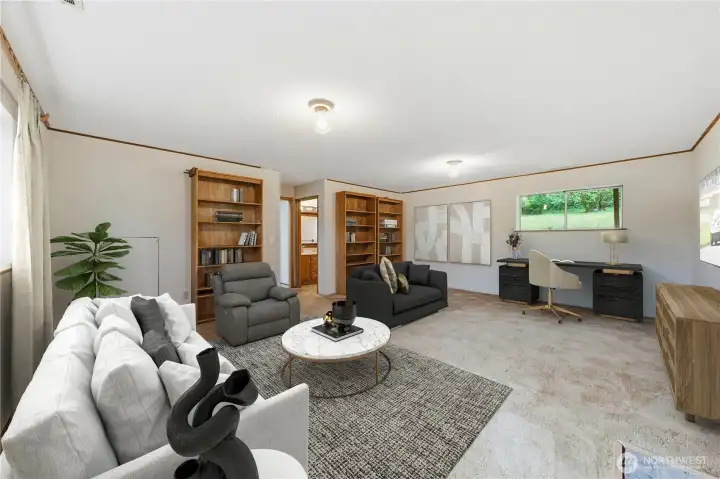 Downstairs family room