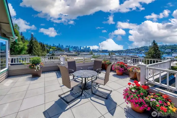 Amazing private rooftop deck