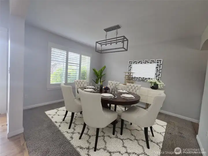 Dining Room (virtually staged). Please see disclosures in the remarks.