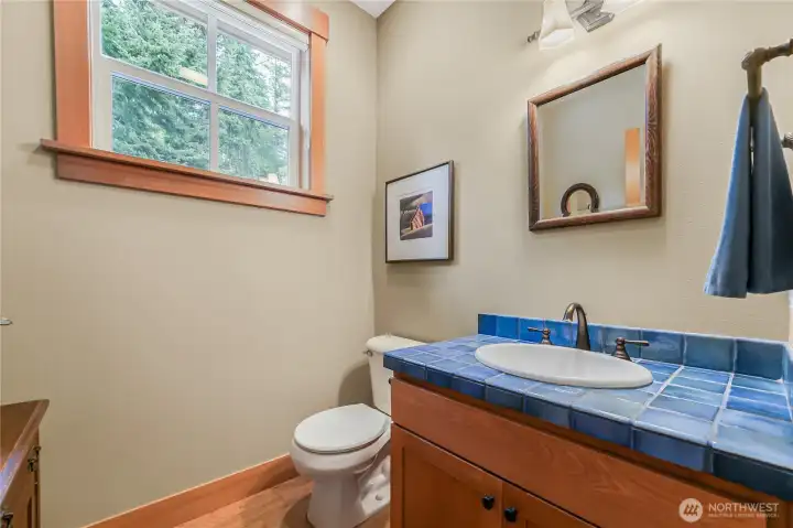 The powder room. The powder room.
