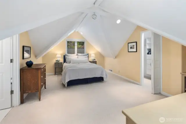 Loft bedroom above the garage