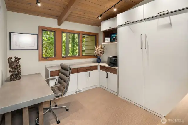 Den or 4th Bedroom with built-in and a murphy bed