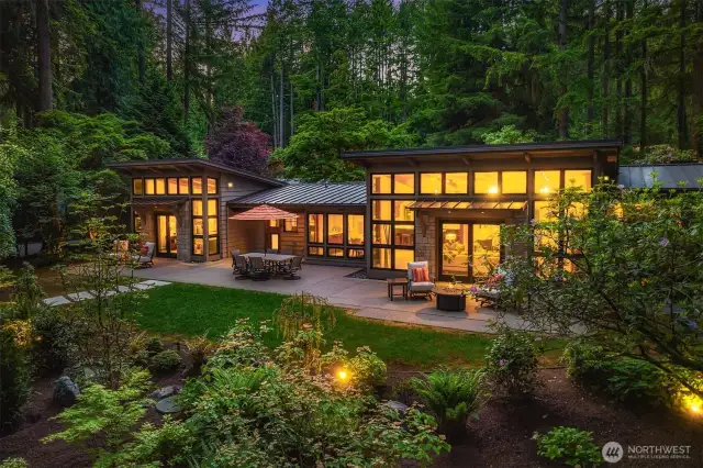 Fully fenced and professionally landscaped back yard