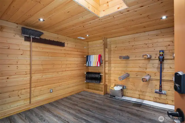 Storage room in detached living space