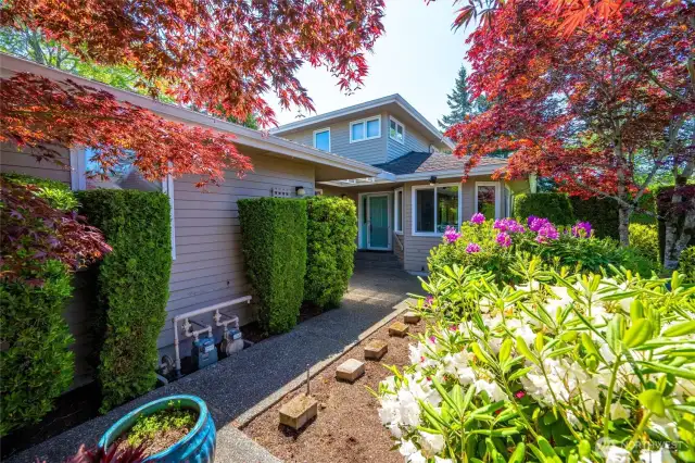 Mature Landscaping greets you