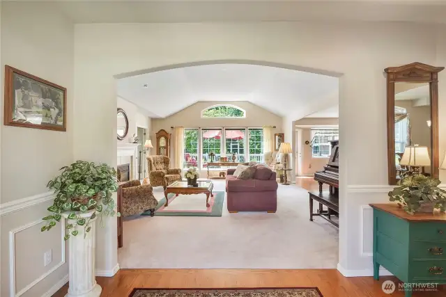 Inviting entry onto real hardwood floors. Custom details throughout this beautiful one owner custom built home.