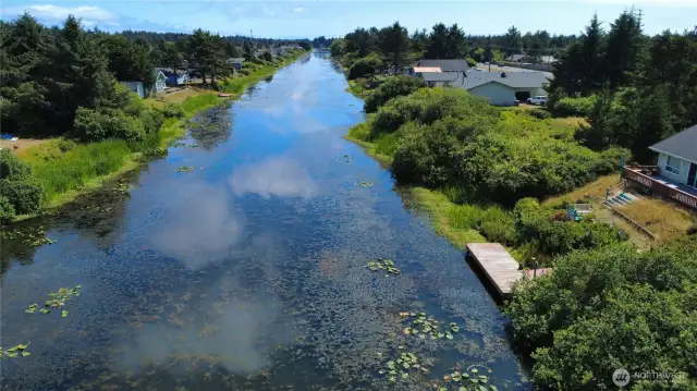 View of the canal to the South