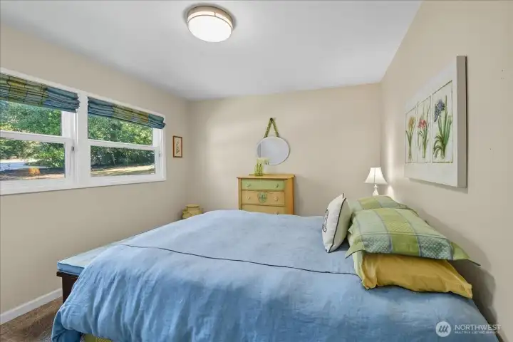 Bedroom 2, faces front of the home.