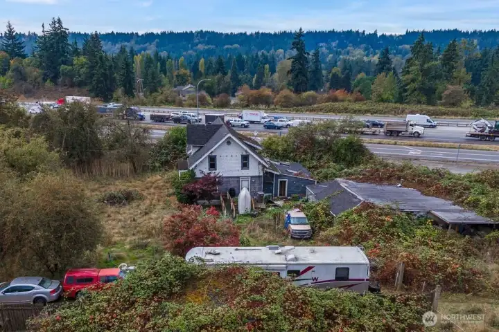 view from north end of lot