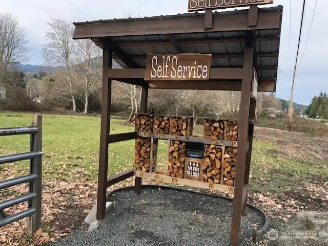 Owner has a wood for sale spot