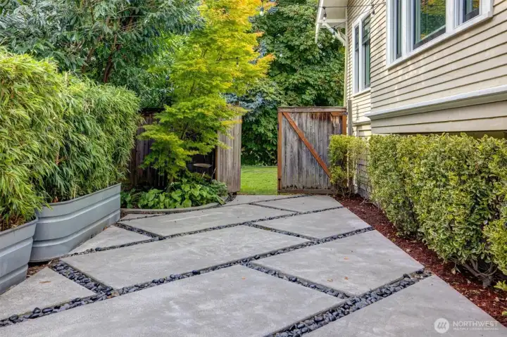 Custom concrete terrace