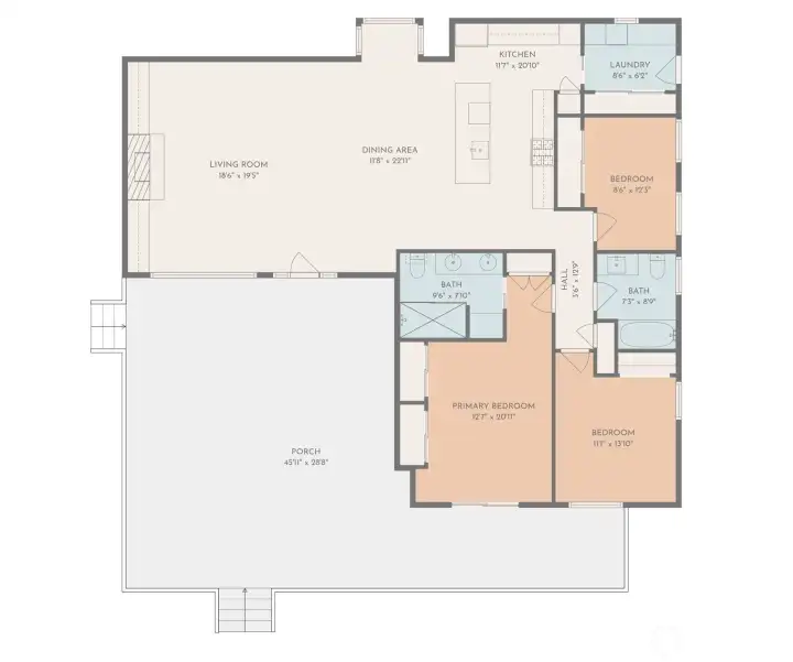 Floor plan created by Cubicassa App. Measurements deemed highly reliable but not guaranteed