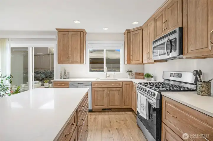 Kitchen from the dining room.
