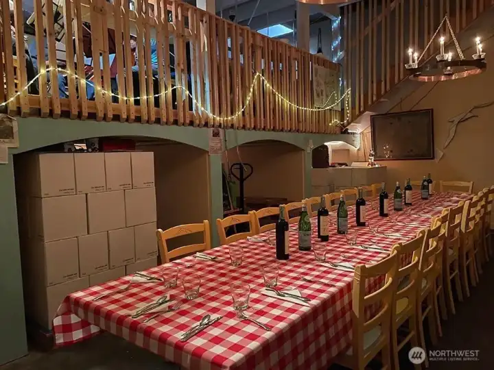 Ready for dinner in the winery