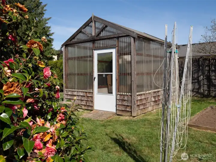 The garden shed ready for your plant starts.