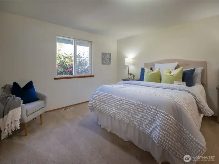 Generous primary bedroom.