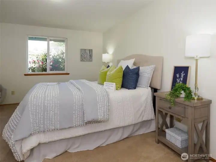 Plenty of space for a king bed and more.
