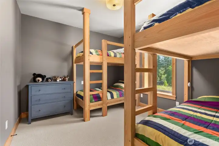 1 of 2 Bunkrooms on lower level