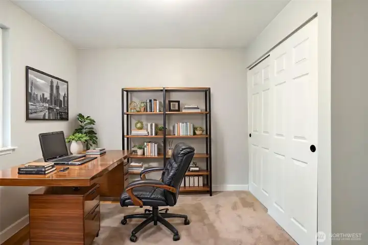 Third bedroom. Virtually Staged as an office. Third bedroom. Virtually Staged as an office.